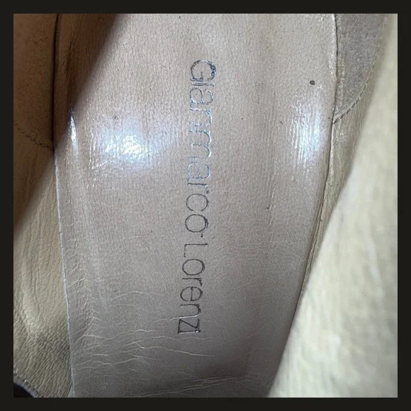 Gianmarco Lorenzi Suede Fringe Over-the-Knee Zipper High Heel Boots Size 39 EUC - Picture 16 of 16